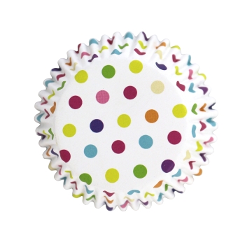 Cupcake Backförmchen​ - Multicolour Polka Dots